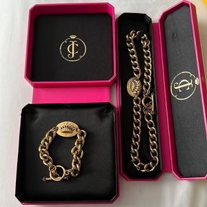 Juicy Couture bracelet and necklace set